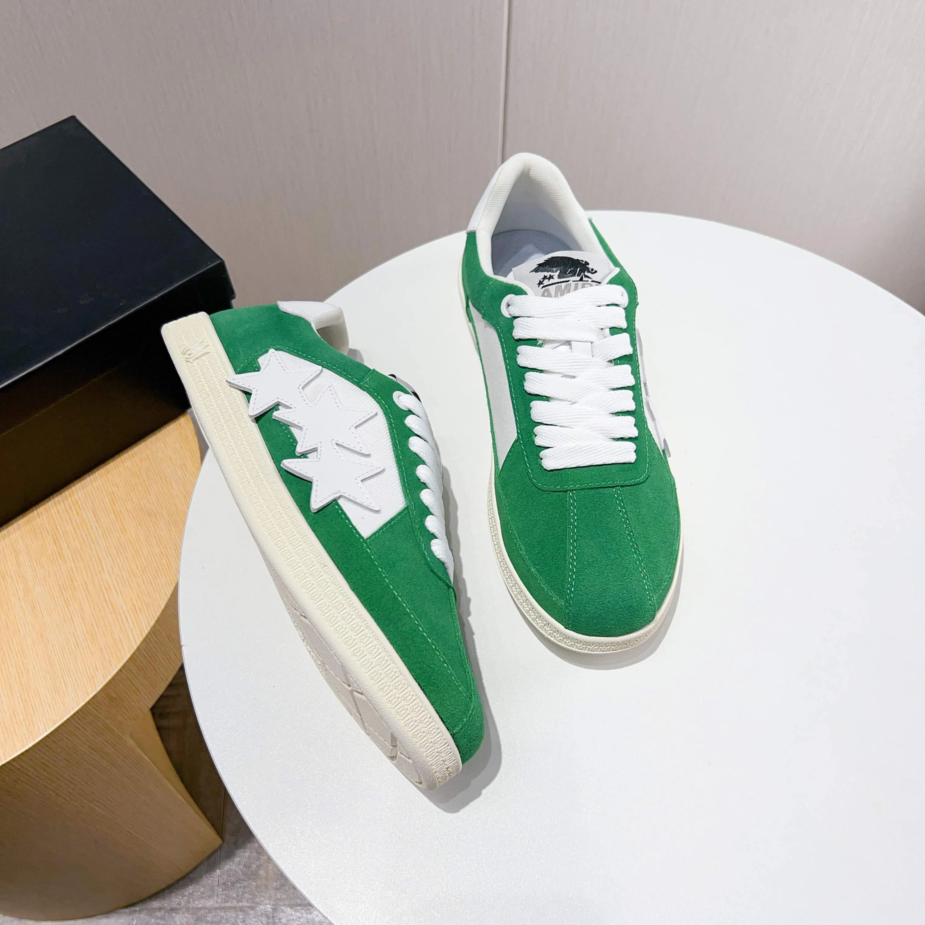 Men's shoes 💰420 [New style] 🌲🌲Balmain - New Amiri trendy shoes, low-top casual sports shoes, the same style as celebrities, made of selected pebbled cowhide and frosted cowhide, original outsole, comfortable on the feet, high-end workmanship, welcome to buy. Size: 39-45 (46 customized)
